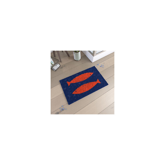 Tapis De Bain 90x60cm Antidérapant Et En Microfibre - Marina Multicolor