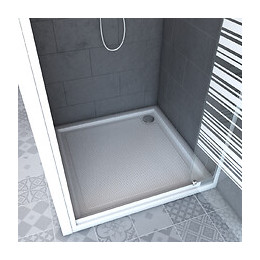 Pack Paroi Porte De Douche 80x185 A Ouverture Frontale + Receveur De Douche A Poser Extra Plat
