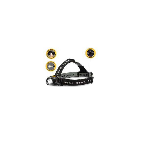 Kaizer: Lampe Frontale Rechargeable 10w 900 Lumens, Avec Zoom