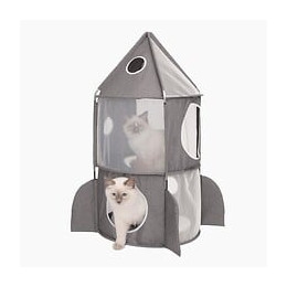 Cat It Tour A Chat Fusee Vesper Rocket Ship - Gris