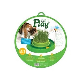 Cat It Cuircuit 3 En 1 Avec Balle Et Jardiniere Dherbe - O 36 Cm - Vert - Pour Chat