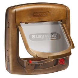 Petsafe Porte Staywell Magnetique Deluxe 4 Positions - Brun - Pour Chat