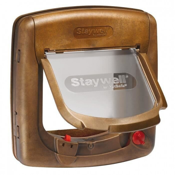 Petsafe Porte Staywell Magnetique Deluxe 4 Positions - Brun - Pour Chat