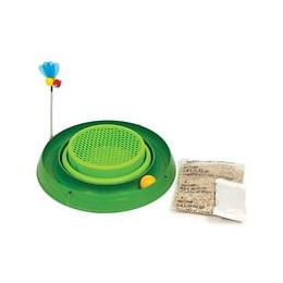 Cat It Cuircuit 3 En 1 Avec Balle Et Jardiniere Dherbe - O 36 Cm - Vert - Pour Chat