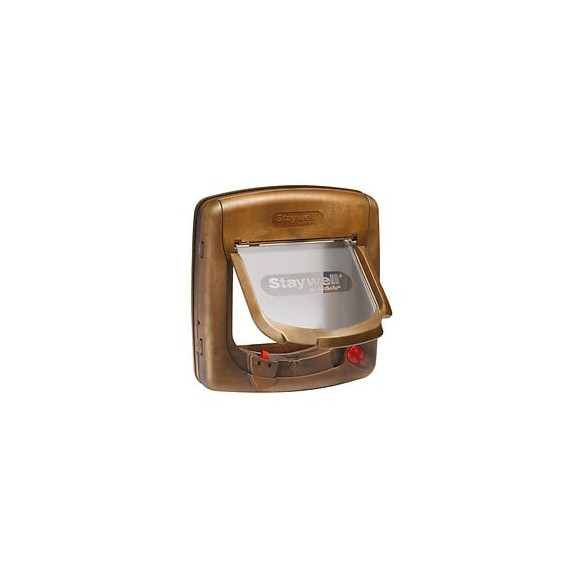 Petsafe Porte Staywell Magnetique Deluxe 4 Positions - Brun - Pour Chat