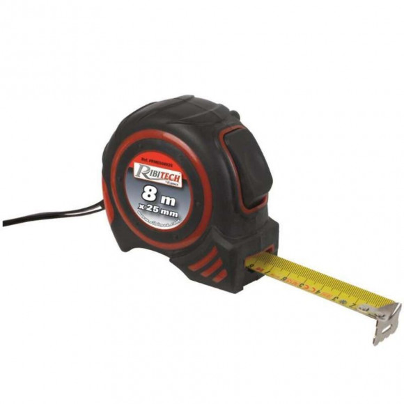 Mètre Ruban Autobloquant 8m Ribitech  25mm