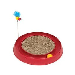 Cat It Cuircuit 3 En 1 Avec Balle Et Planche A Griffer - O 36 Cm - Rouge - Pour Chat