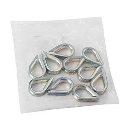 Cosse Coeur 4mm Acier Zingué 10pcs