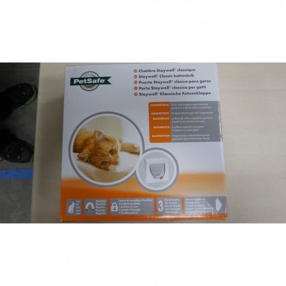 Petsafe Porte Staywell Magnetique Classique 4 Positions - Blanc - Pour Chat