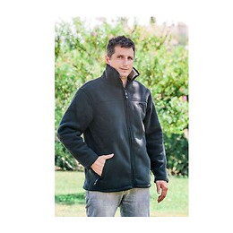 Blouson Doublé Polaire Noir Taille 4 Ou L