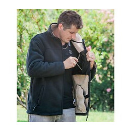 Blouson Doublé Polaire Noir Taille 3 Ou M