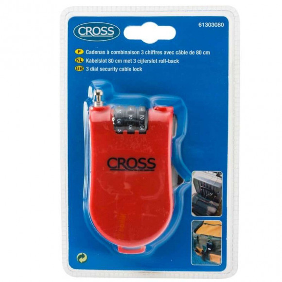 Cadenas À Combinaison De 3 Chiffres Et Câble De 80 Cm