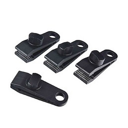 Lot De 4 Pinces Noires Avec Oeillet