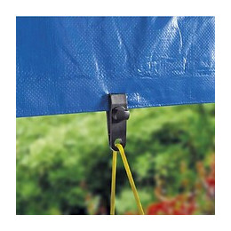 Lot De 4 Pinces Noires Avec Oeillet