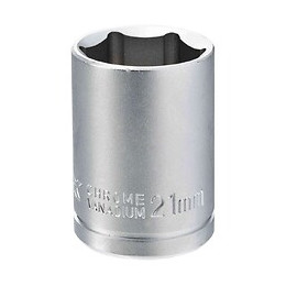 Douille 6 Pans 1/2” Cr-v 21 Mm