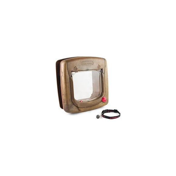 Petsafe Porte Staywell Magnetique Deluxe 4 Positions - Brun - Pour Chat