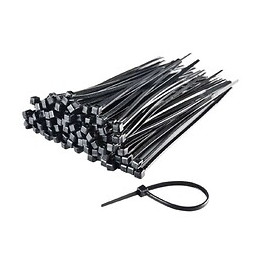 Colliers Rapides En Nylon Noir X100 100 X 2,5 Mm