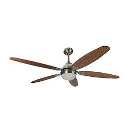 Ventilateur De Plafond Avec Éclairage 5 Pales Marron 60w
