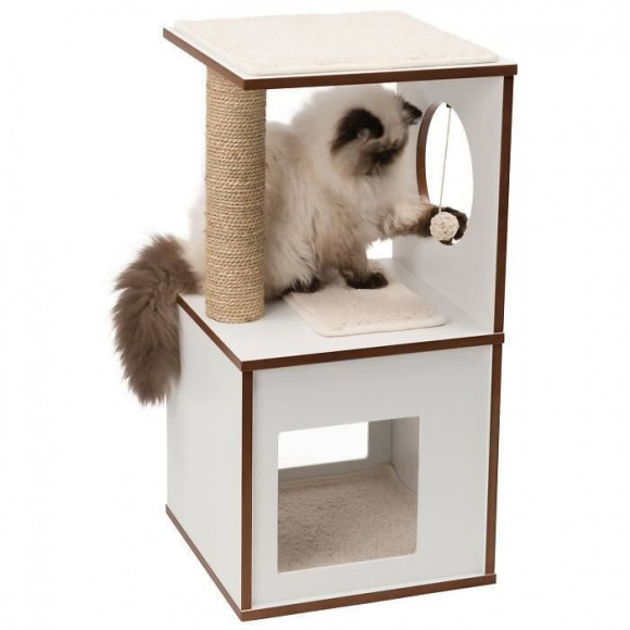 Arbre A Chat Vesper V-box Small Blanc