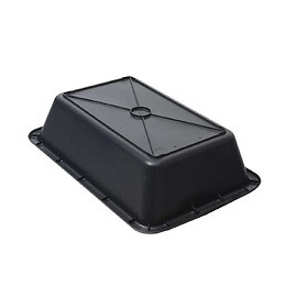Auge De Maçon En Plastique Noir Mondelin 35 Litres  720x500x200cm