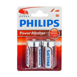 Pile Philips Lr14  C  Alcaline 2pcs