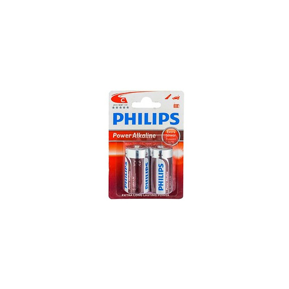 Pile Philips Lr14  C  Alcaline 2pcs