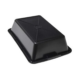 Auge De Maçon En Plastique Noir Mondelin 25 Litres  625x425x160cm
