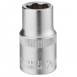 Douille 6 Pans 1/2” Cr-v 12 Mm