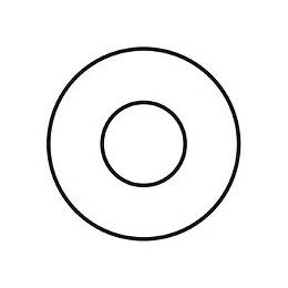 Rondelle Zinguée Type M Vissal 5x12mm Ép:1mm  Lot De 100 Rondelles