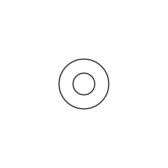 Rondelle Zinguée Type M Vissal 5x12mm Ép:1mm  Lot De 100 Rondelles