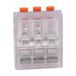 Borne De Connexion À Levier  Lot De 5 Bornes  0,2-4mm2 32a 3 Fils