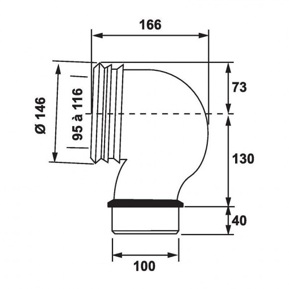 Pipe Coudée Spéciale Sortie Verticale
