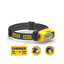 Lampe Frontale Led Rechargeable Professionnelle 300 Lumens. Interrupteur Sans Contact