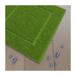 Tapis De Bain 60x60 Antidérapant Et 100% Coton - Veloute Vert