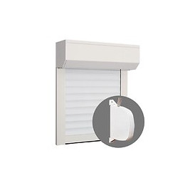 Volet Roulant Pvc Blanc H 155 Cm X L 150 Cm À Sangle