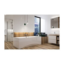 Baignoire Rectangulaire Intro 170x75 À Encastrer En Acrylique + Tablier Central
