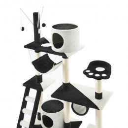 Arbre A Chat Paradis - 110x40x130cm - Noir Et Blanc