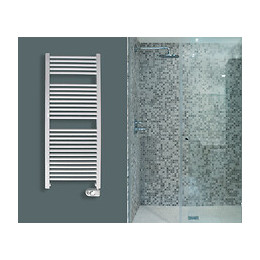 Sèche Serviettes Mazda Tubes Ronds Mixte Hydro Électrique 750w Blanc