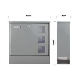 Boîte Aux Lettres Rottner Postale Grise Serrure À Clé T06049