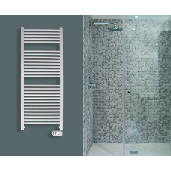 Sèche Serviettes Mazda Tubes Ronds Mixte Hydro Électrique 750w Blanc