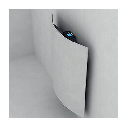 Mazda - Radiateur À Inertie En Pierre Naturelle - Dual Kherr Curve 2.0 Carre - 1500w Réglables - Silex Pearl