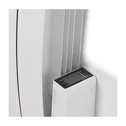 Radiateur À Inertie Fluide Galbé 1800w Varno - Thermostat Et Programmation Réglables - Blanc