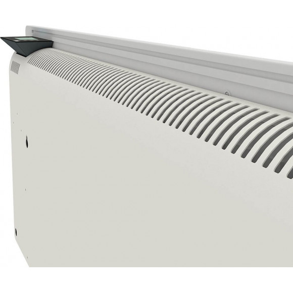 Radiateur À Inertie En Pierre Avec Porte Serviettes - Dual Kherr Curve 2.0 Vertical - 2000w - Silex Noir