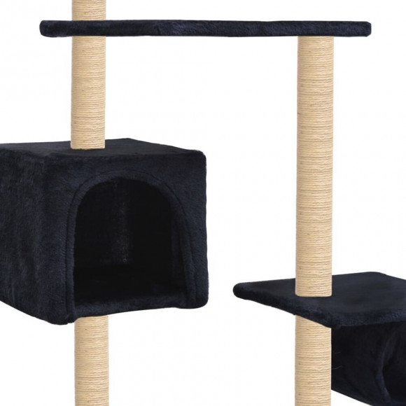 Arbre À Chat Avec Griffoirs En Sisal 260 Cm Bleu Foncé - Accessoires Pour Chats - Meubles Pour Chats - Bleu - Bleu