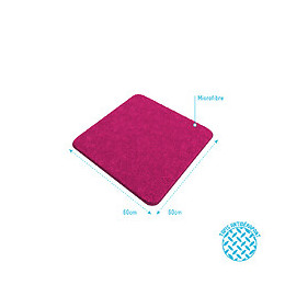 Tapis De Bain 60x60cm Antidérapant Et En Microfibre - Subtil Fuchsia