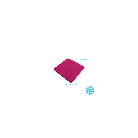 Tapis De Bain 60x60cm Antidérapant Et En Microfibre - Subtil Fuchsia
