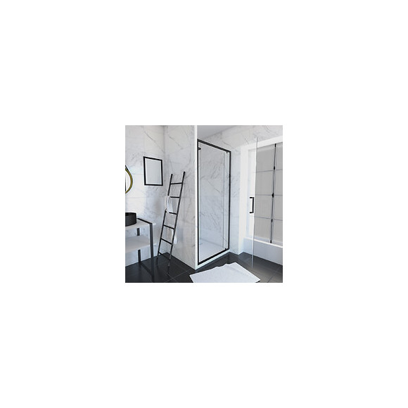 Pack Paroi Porte De Douche Pivotante+ Receveur A Poser - 90x90 Pivotante -crush Moon Pivotante 90x90