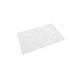 Tapis De Bain 80x50cm Antidérapant Et 100% Coton - Metro Blanc