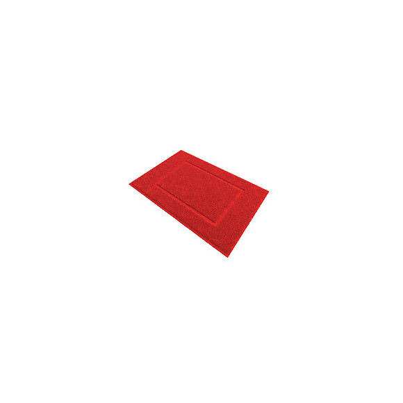 Tapis De Bain 60x90cm Antidérapant Et 100% Coton - Veloute Rouge