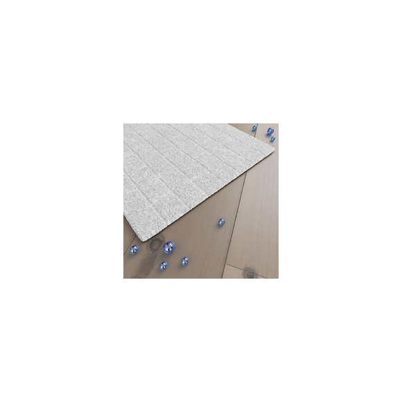 Tapis De Bain 80x50cm Antidérapant Et 100% Coton - Metro Blanc